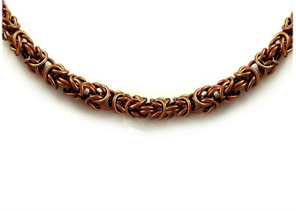 Gold Plated Mens Byzantine Chain